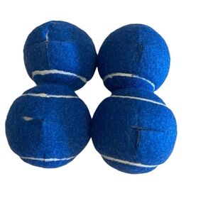 Walker glide balls pre-cut 4 pieces blue for walkers, furniture floor protection